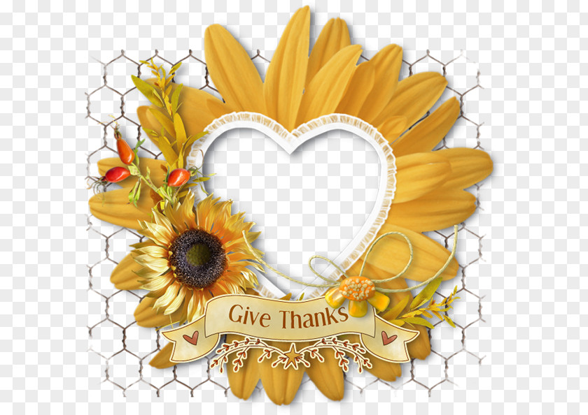 Love Sunflower Decorative Frame Picture Clip Art PNG