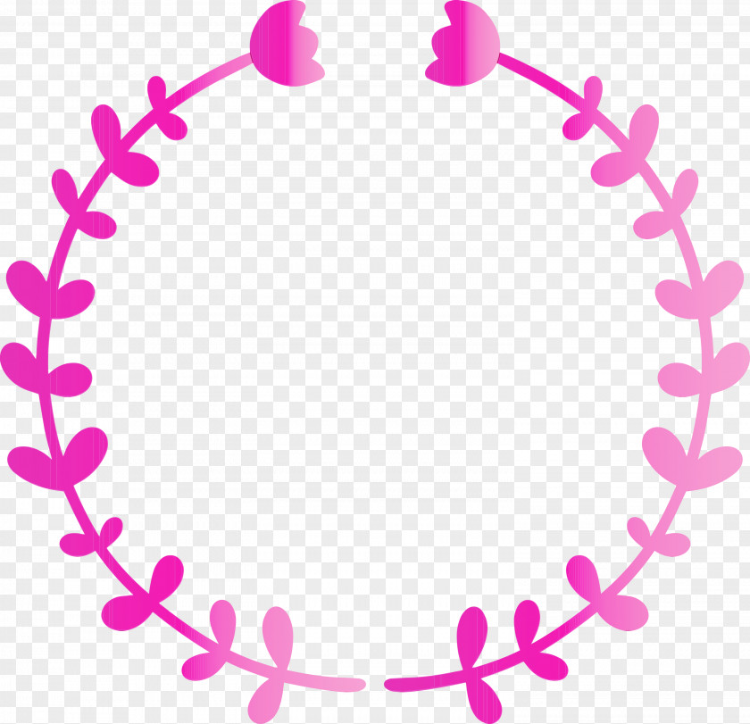 Pink Heart Circle Magenta Love PNG