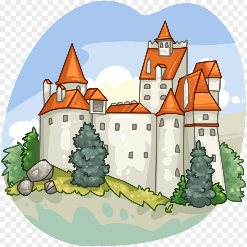 Castle Bran Transylvania Clip Art PNG