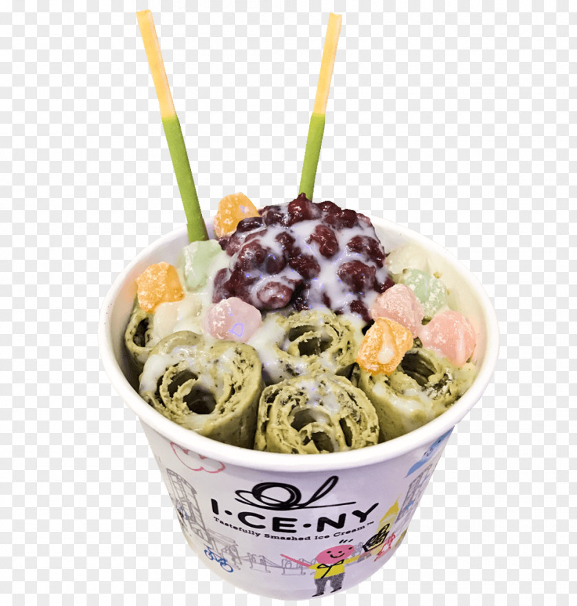 Ice Cream Gelato Green Tea Matcha Frozen Yogurt PNG