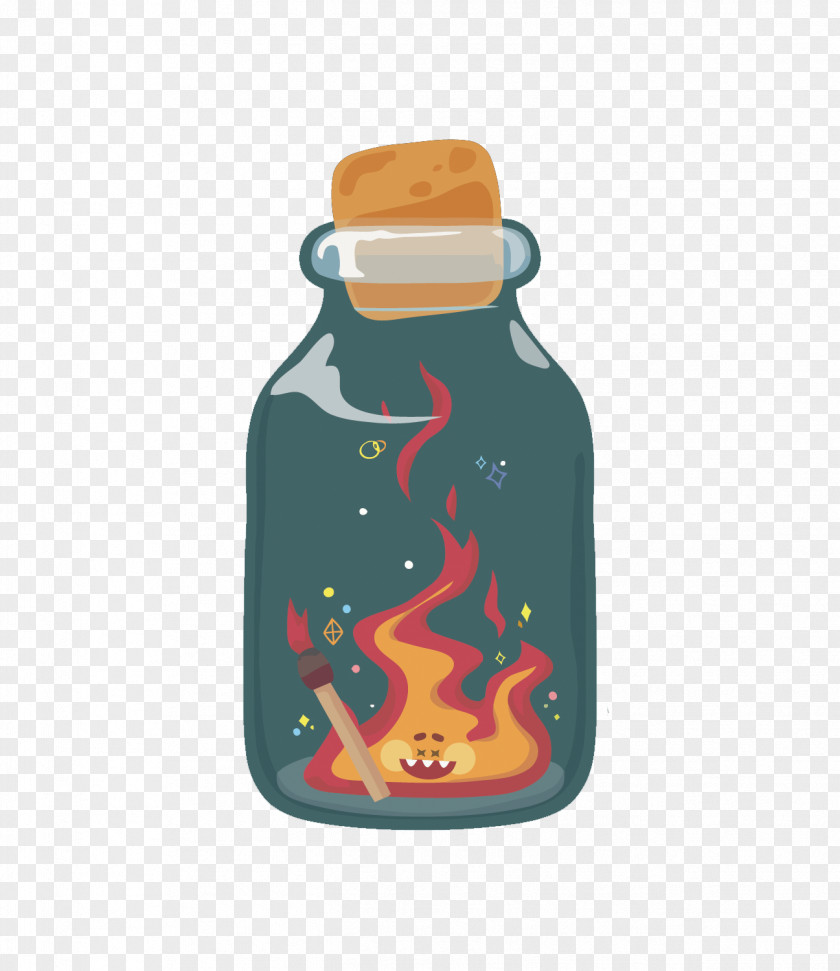 Vector The Flame In Bottle Computer Software PNG