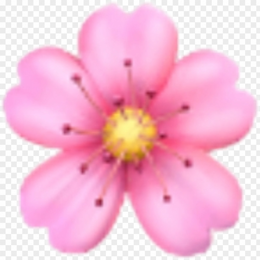 Emoji Domain Flower Sticker PNG