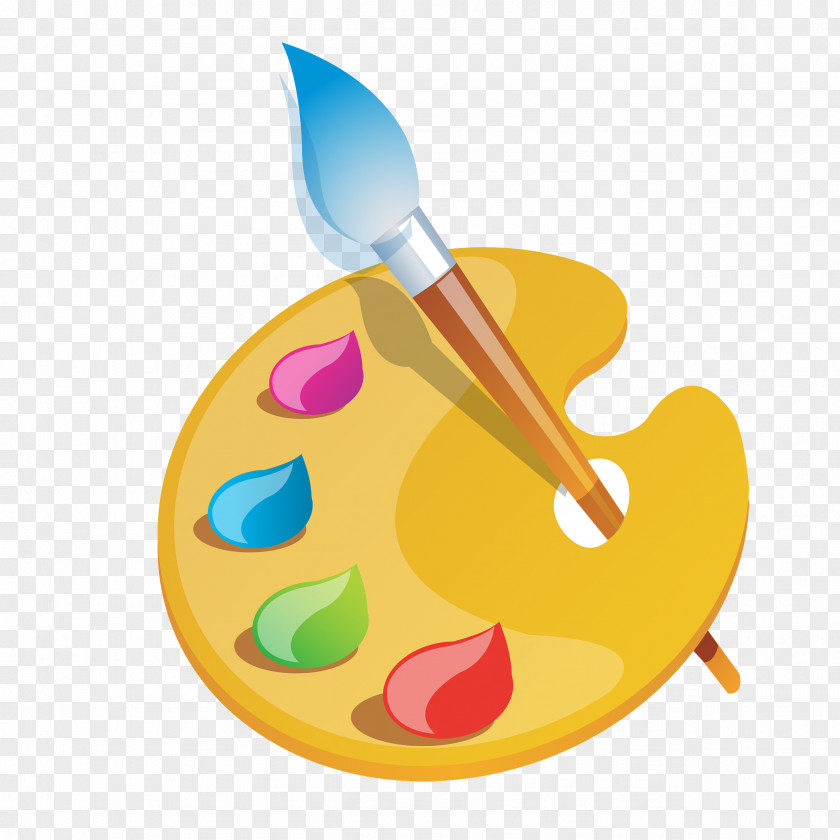 Farbmischung Palette Painting Vector Graphics Paint Brushes Art PNG