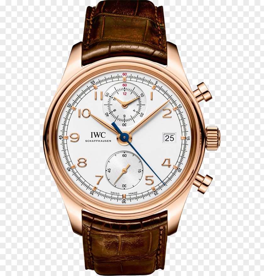 Hand Watch Cartier International Company Chronograph Movement PNG