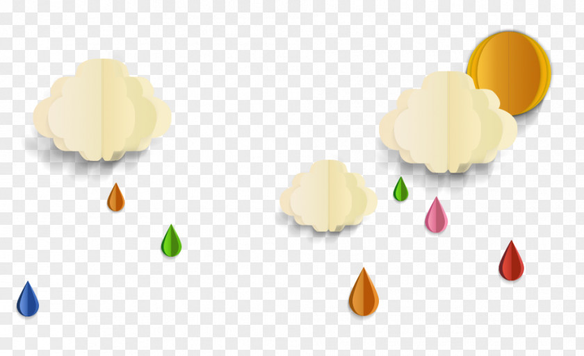Rain Cartoon Material Picture Weather Forecasting PNG