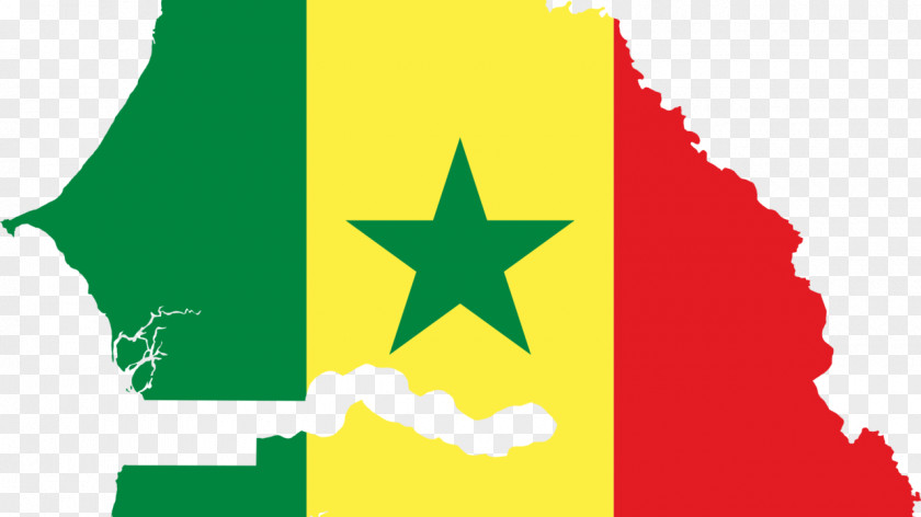 Map Flag Of Senegal PNG