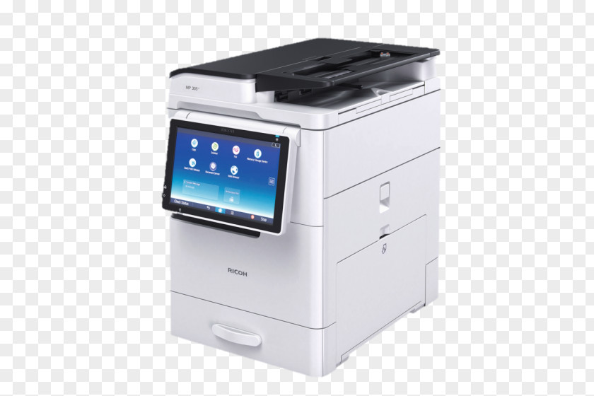 Printer Ricoh MP 305+SPF (Laser/LED, Black And White, Duplex Printing) Multi-function Photocopier PNG