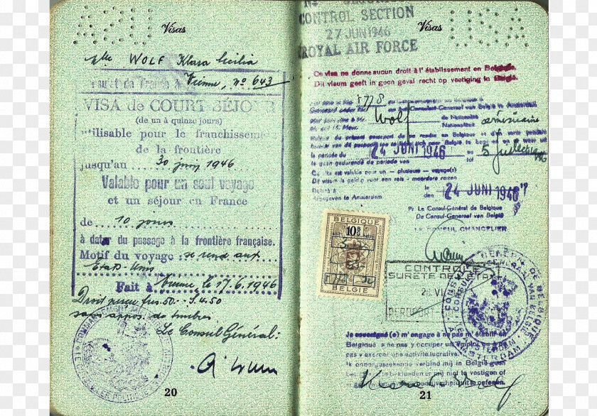 Visa Passport Document PNG