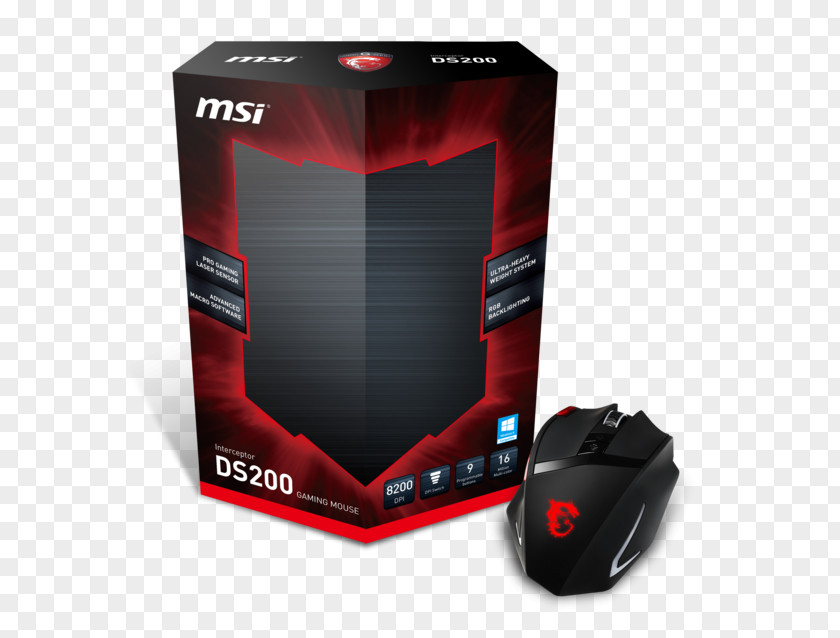Computer Mouse Style Savvy MSI Interceptor Gaming INTERCEPTOR DS200 PNG