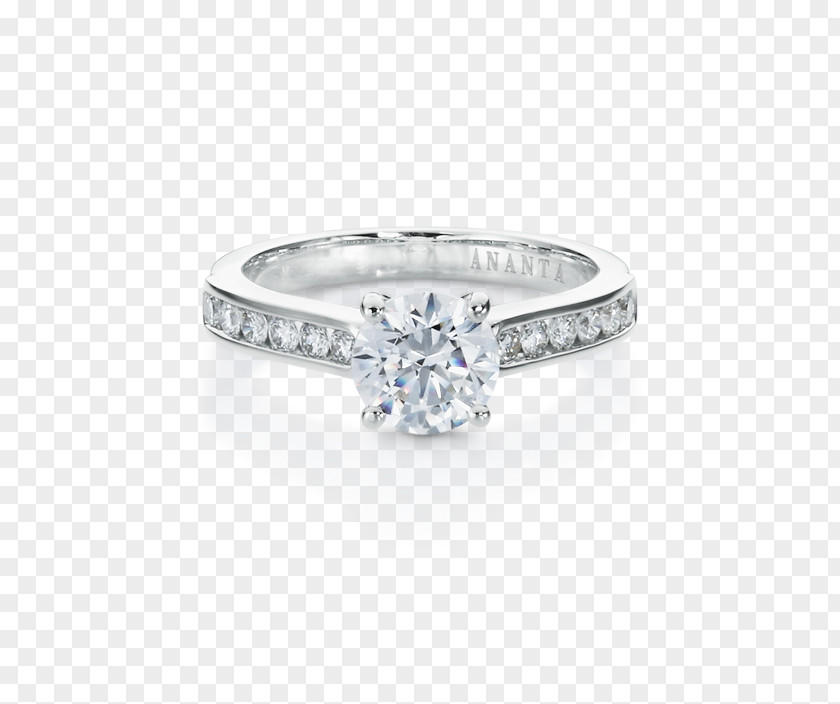 Diamond Solitaire Engagement Ring Jewellery PNG