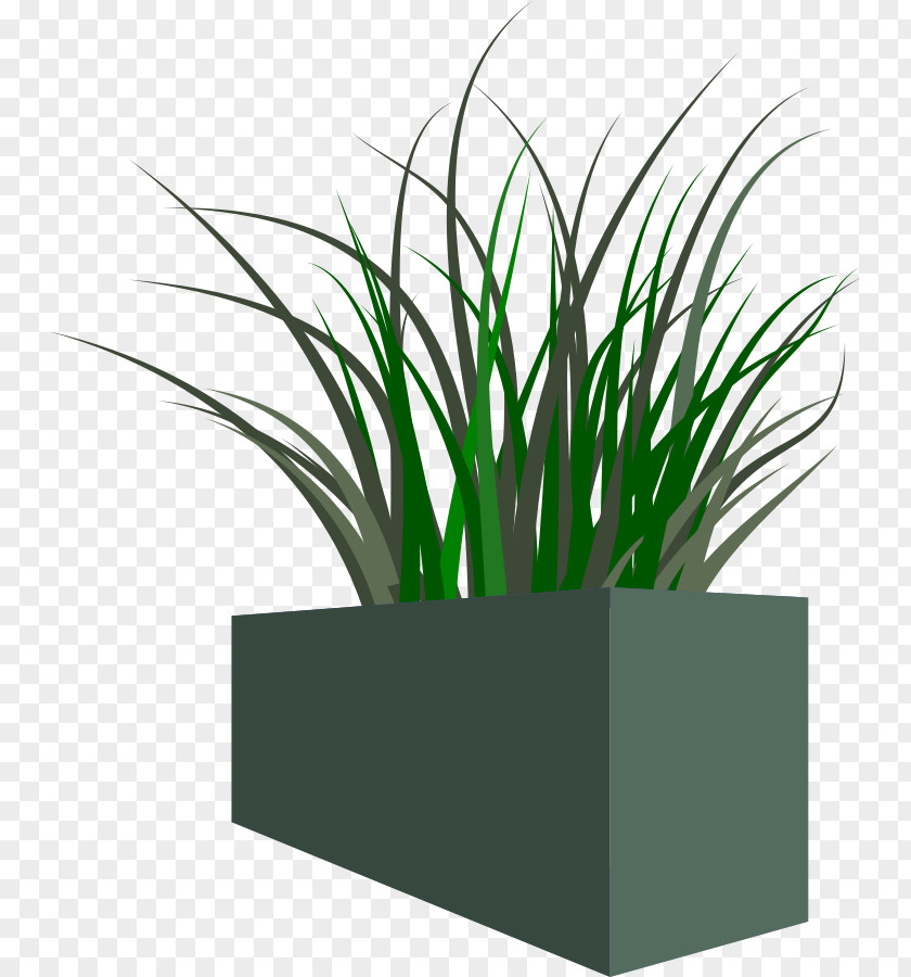 Free Grass Clipart Planter Flower Box Content Clip Art PNG