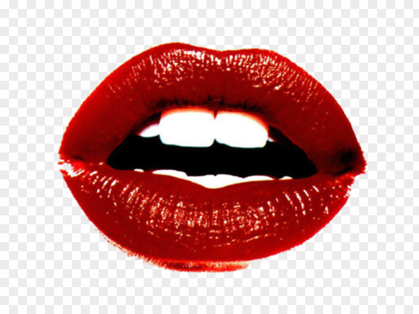 Lipstick Red Lips Desktop Wallpaper PNG