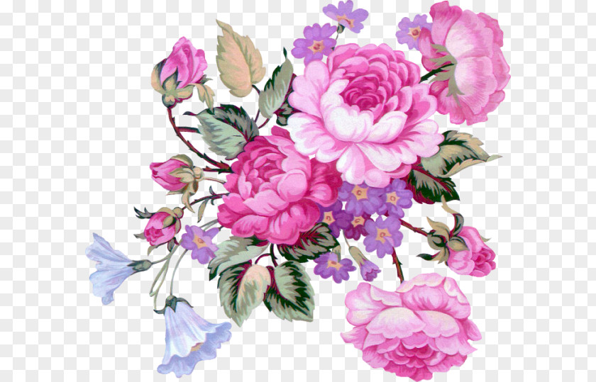 Marsala Floral Clip Art PNG