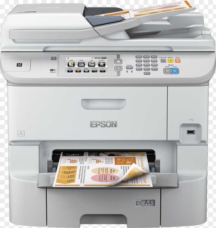 Multifunction Printer Multi-function PrinterWireless Fax Epson WorkForce Pro WF-6590DTWFC WF-6590D2TWFC Colour Ink-jet PNG