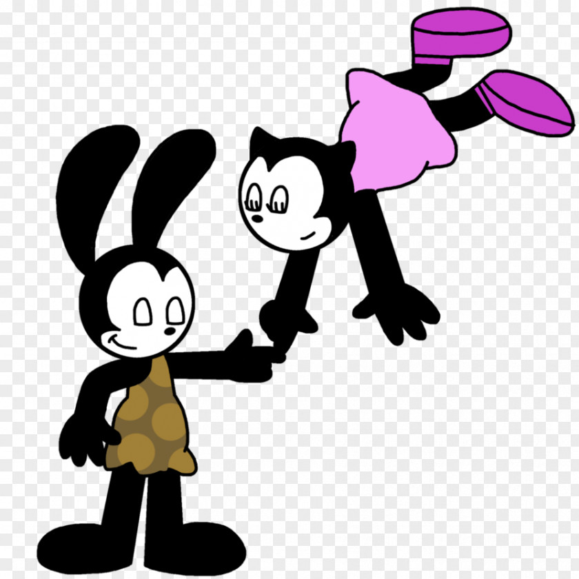 Oswald The Lucky Rabbit Cartoon Krazy Kat Walt Disney Company Silhouette PNG