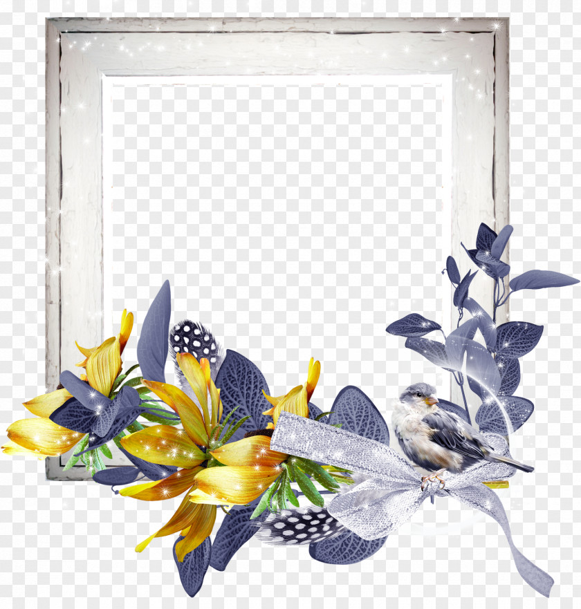 Powerpoint Frame Cut Flowers Floral Design Picture Frames Petal PNG