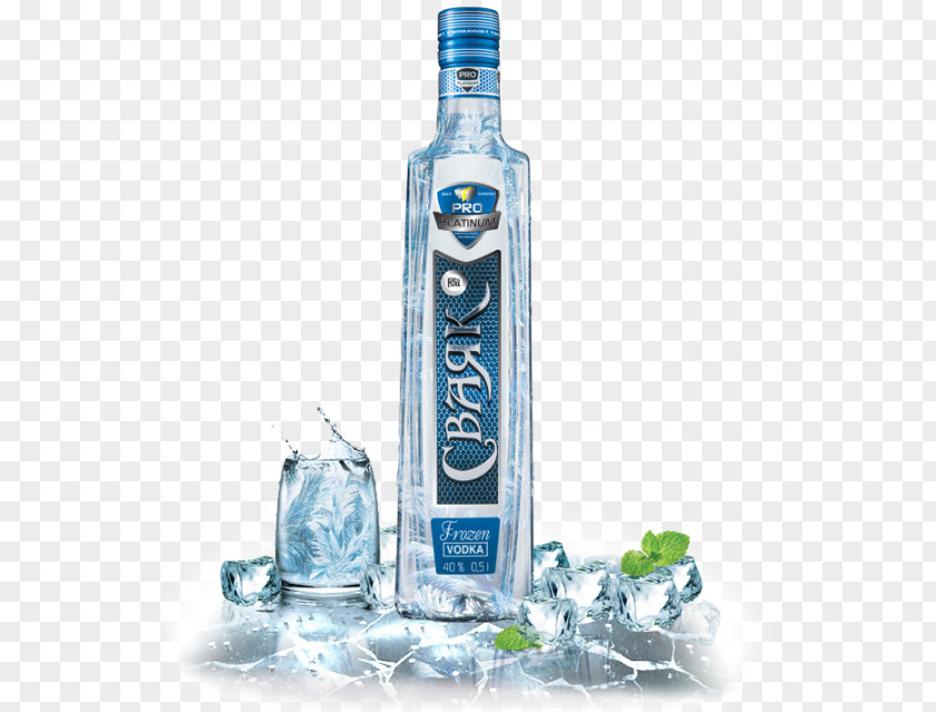 Vodka Liqueur Glass Bottle Drinking Water PNG