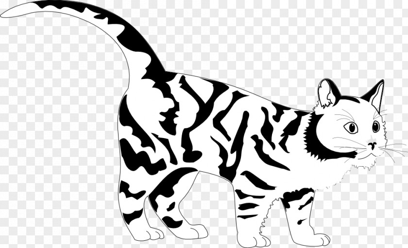 Black Cat Graphics Tiger And White Clip Art PNG
