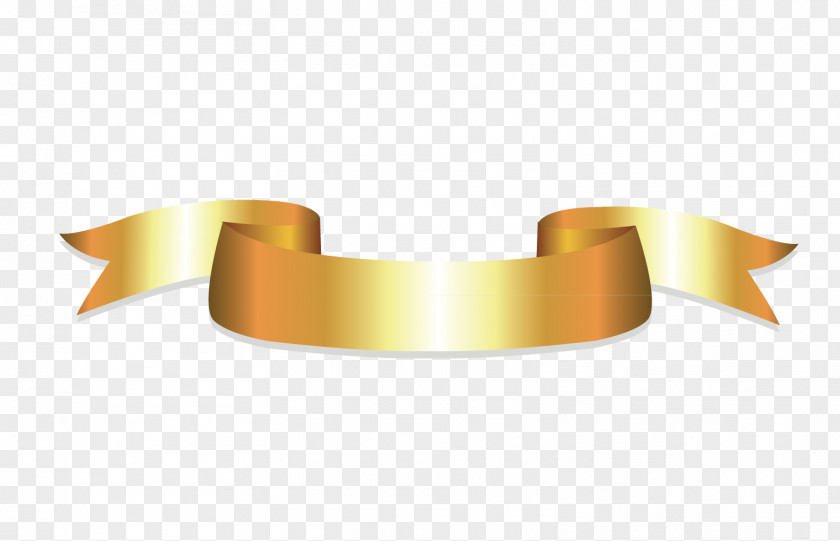 Gold Ribbon Jewellery Metal Ornament PNG