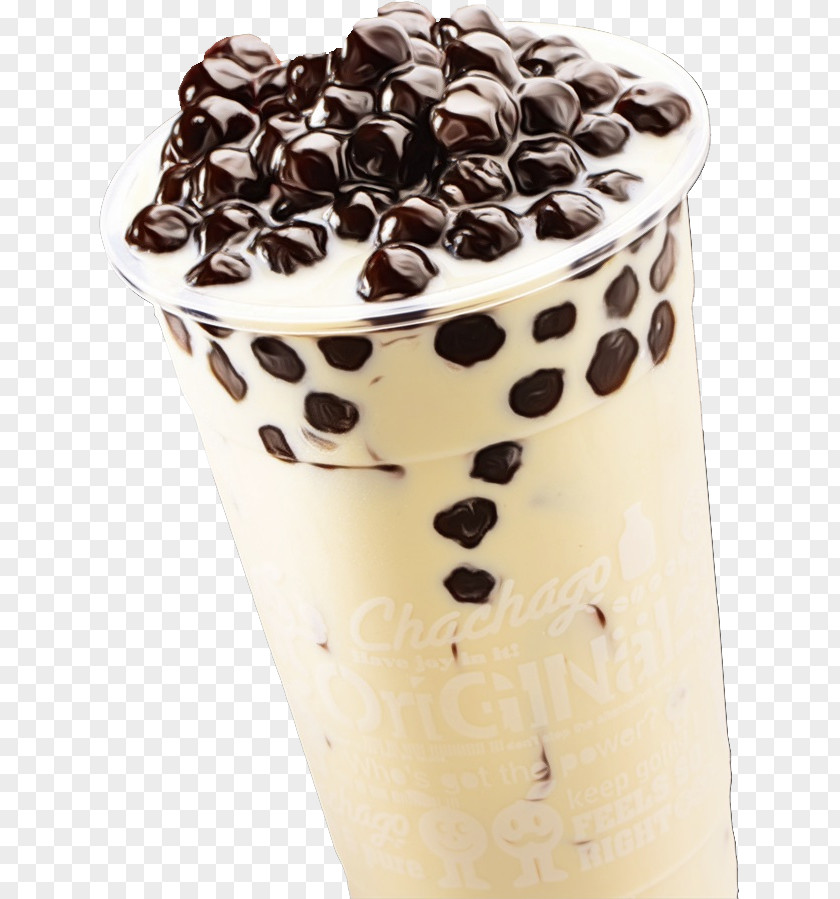 Malted Milk Chocolate Chip Bubble Tea PNG