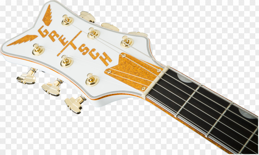 Body Build Bass Guitar Bigsby Vibrato Tailpiece Gretsch White Falcon G6136T Electromatic PNG