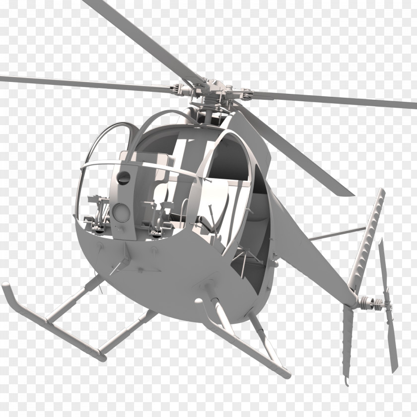 Helicopter Rotor Hughes OH-6 Cayuse Light Observation Military PNG