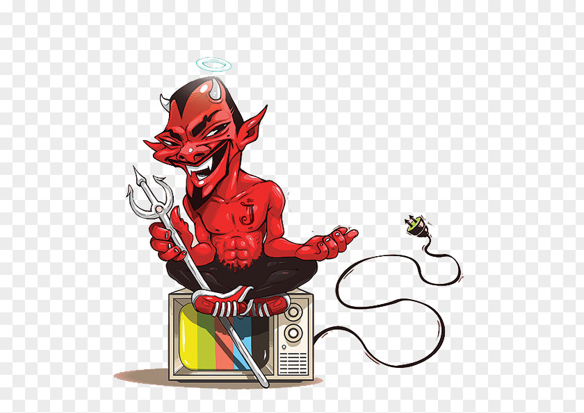 Little Devil Cartoon Illustration PNG