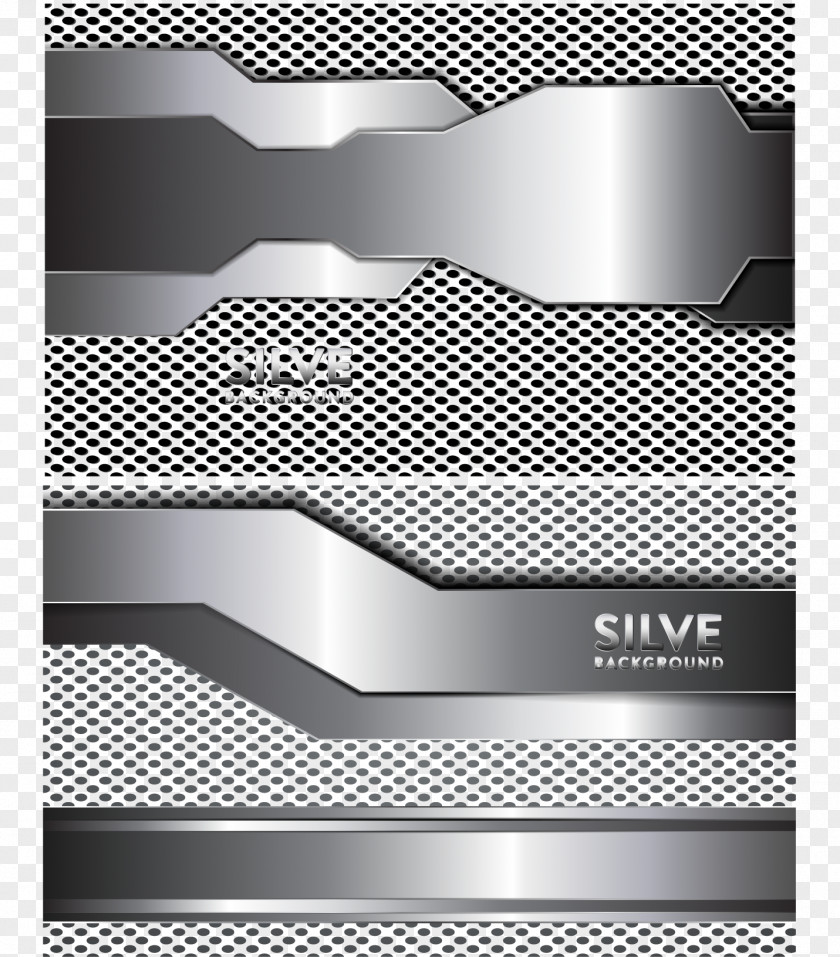 Silver Technology Background PNG