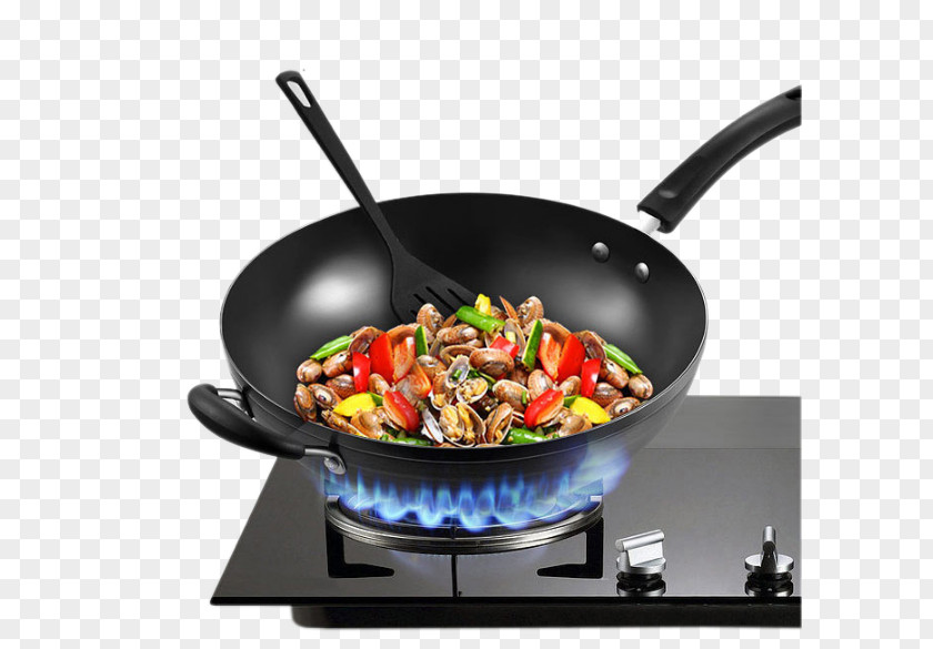 The United States Does Not Rust Household Cooking Pot Wok Stock Frying Pan Cookware And Bakeware PNG