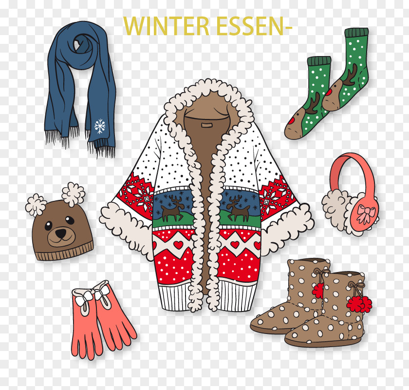 Winter Essential Elements Of Vector Clothing Euclidean PNG