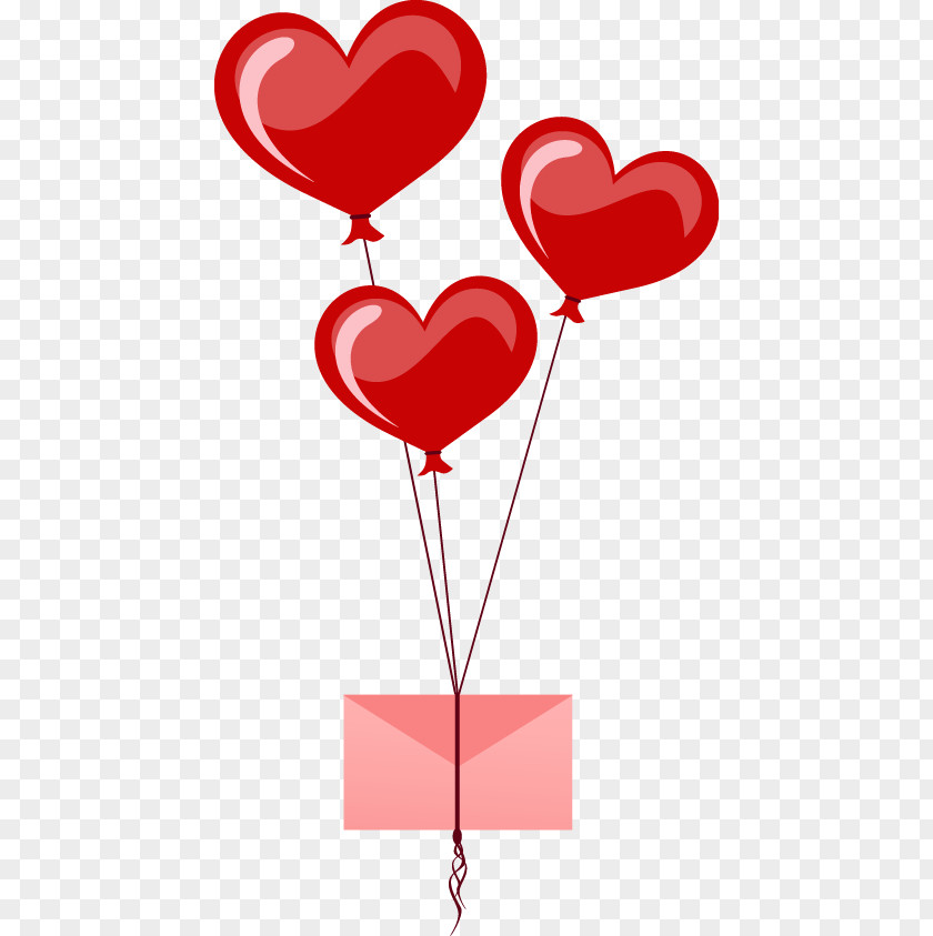 Heart-shaped Balloons Heart Balloon Valentines Day Clip Art PNG