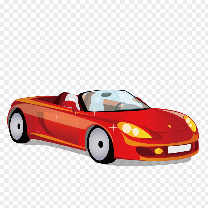 Red Sports Car Ferrari PNG