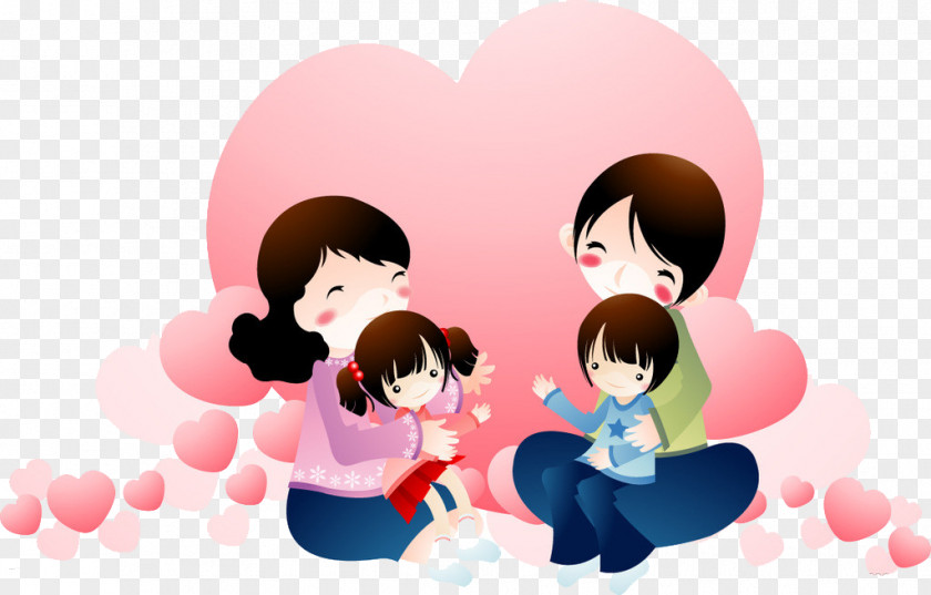 Between Parents And Children Full Of Love Family Happiness Child PNG