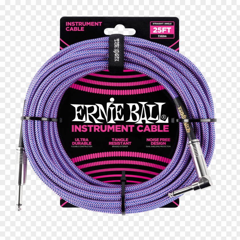 Braided Cable Musical Instruments Ernie Ball 1/4