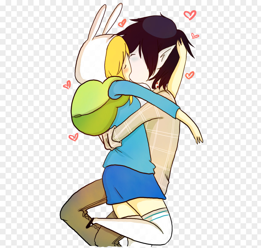 Finn The Human Fionna And Cake Marceline Vampire Queen Princess Bubblegum Kiss PNG