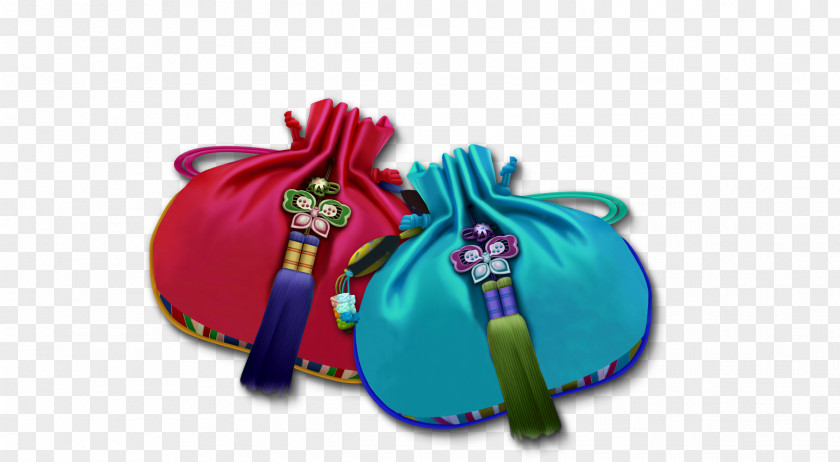 Beautiful Chinese Knot Wind Purse Fukubukuro Clip Art PNG