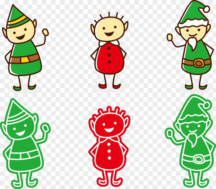 Christmas Doll Santa Claus Cartoon Tree Clip Art PNG