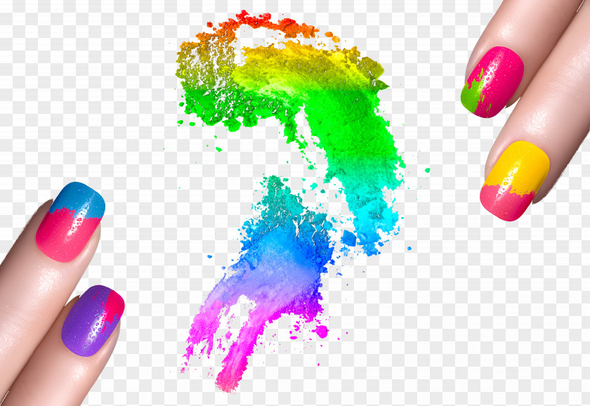 Creative Nail Color Art Manicure PNG