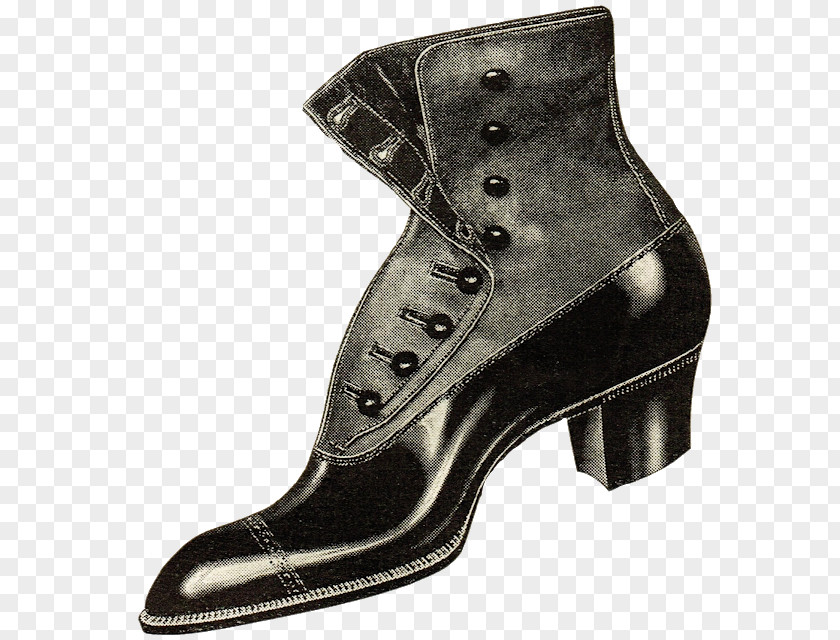 Dress Boot Shoe Advertising Vintage Clothing PNG