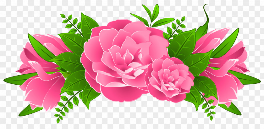 Flower Design Pink Flowers Clip Art PNG