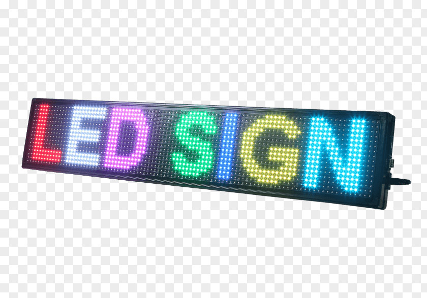 Light Light-emitting Diode LED Display Device Signage PNG