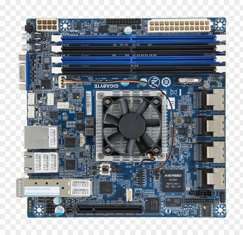 Small Form Factor Intel Atom Central Processing Unit Mini-ITX Motherboard PNG