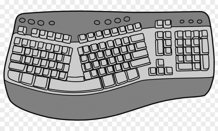 Vector Cartoon Keyboard Computer Space Bar PNG