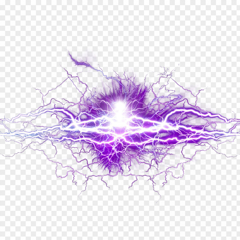 Purple Lightning Graphic Design Wallpaper PNG