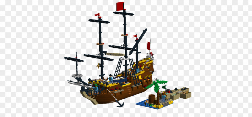 Seagull Ports Fluyt Sailing Ship Merchant Vessel LEGO PNG