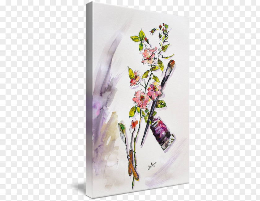 Watercolor Iris Floral Design Cut Flowers Still Life Photography PNG
