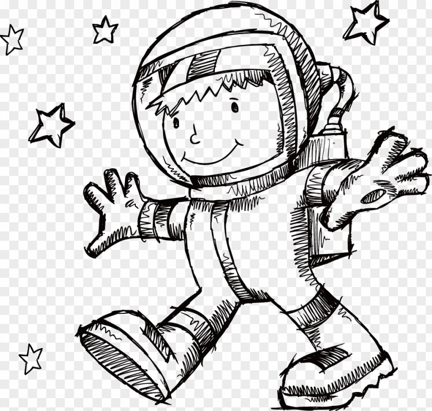 Astronaut Coloring Book Outer Space Spacecraft Shuttle PNG