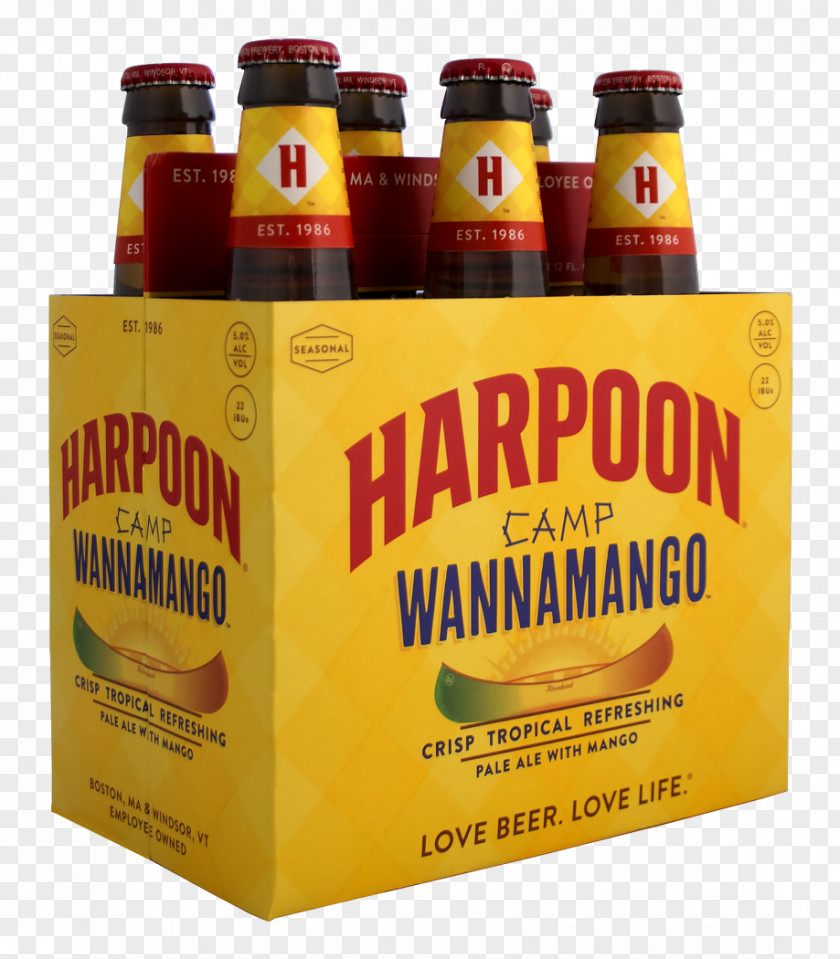 Beer Seasonal Harpoon Brewery IPA Bottle PNG