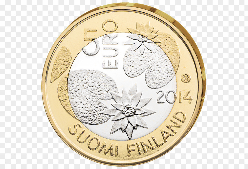 Coin 2 Euro Finnish Coins PNG