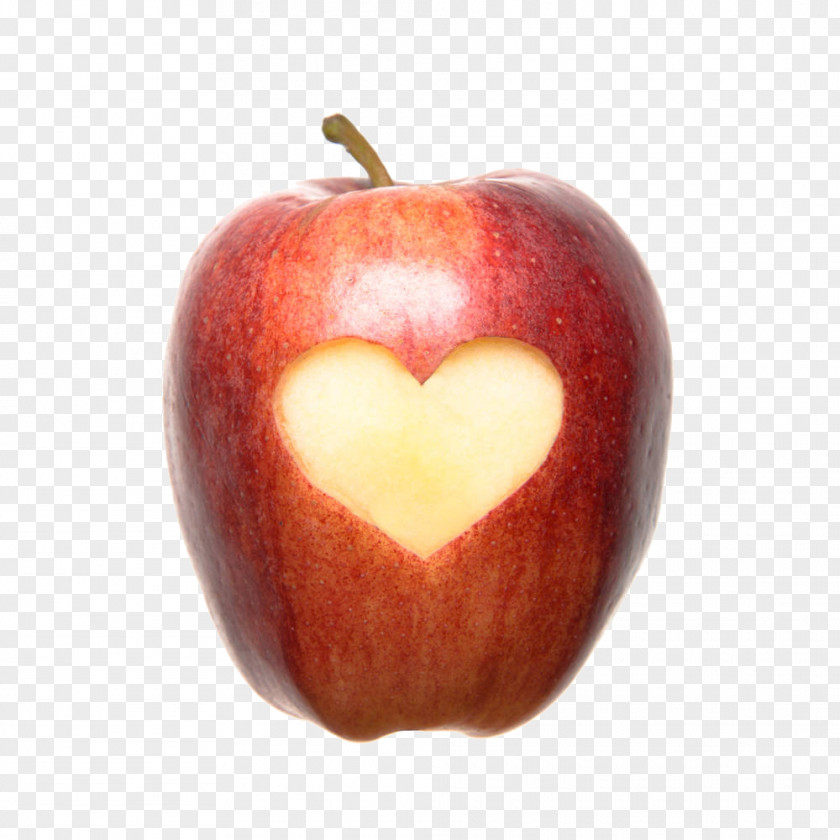 The Heart Of A Red Apple PNG